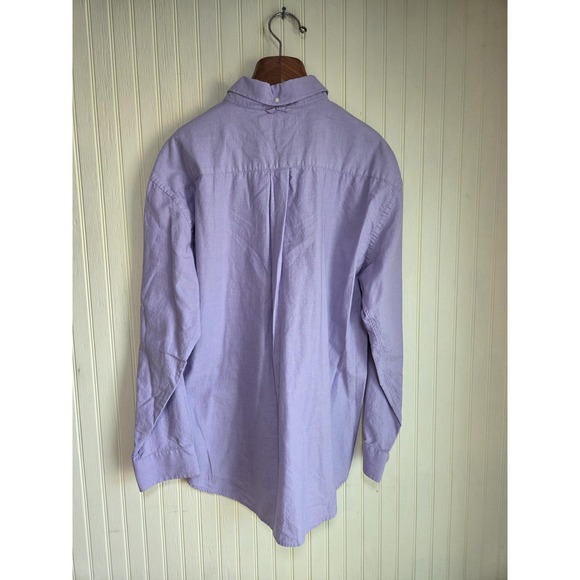 Tommy Hilfiger Shirt Mens XL Purple Button Down Long Sleeve Pocket Cotton Casual - Picture 3 of 8